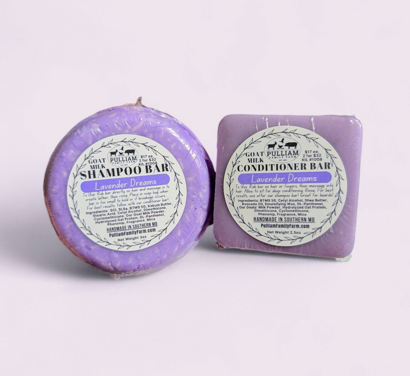 Goat Milk Shampoo/Conditioner Bars